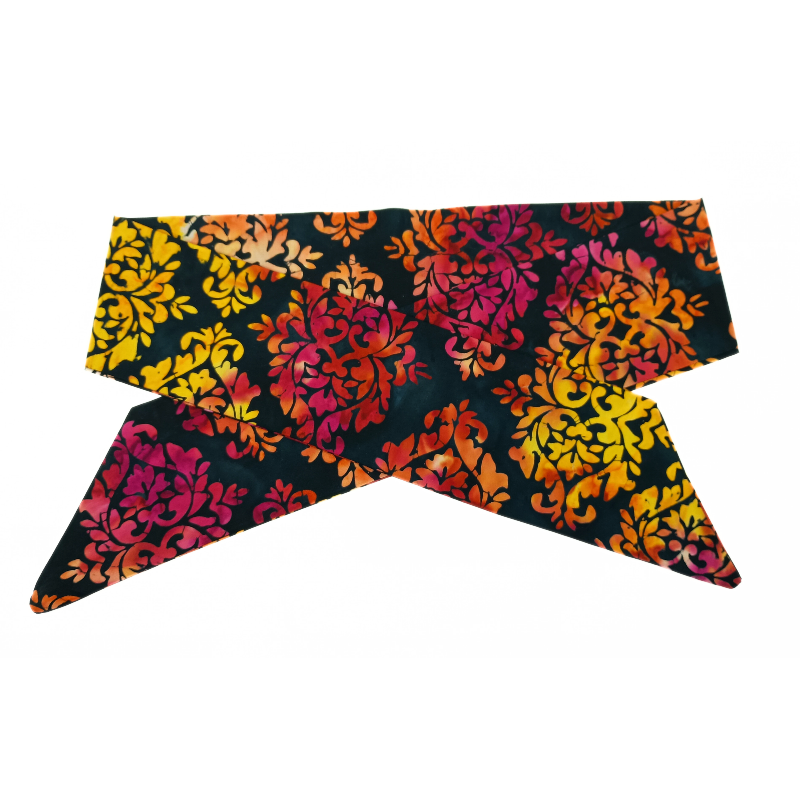 Autumn Falls Batik Self Tie Headband