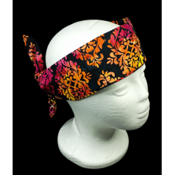 Autumn Falls Batik Self Tie Headband