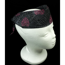 Black Spiders Lair Self Tie Headband