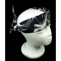 Black & White Enchantment Self Tie Headband