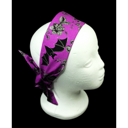 Purple Night Garden Self Tie Headband