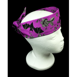 Purple Night Garden Self Tie Headband