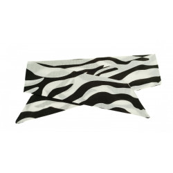 Zebra Print Self Tie Headband