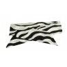 Zebra Print Self Tie Headband