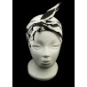 Zebra Print Self Tie Headband