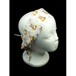 Woodland Rabbits Self Tie Headband
