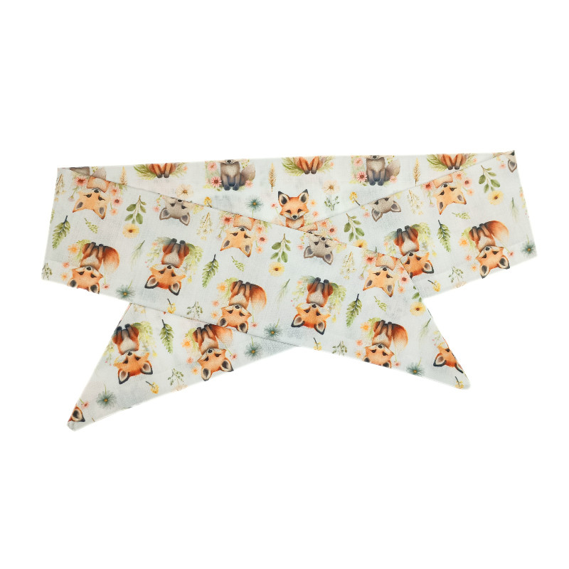 Woodland Foxes Self Tie Headband