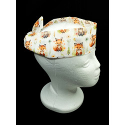 Woodland Foxes Self Tie Headband