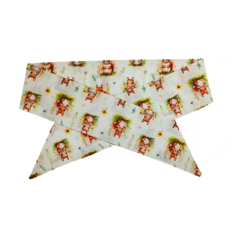 Woodland Squirrels Self Tie Headband