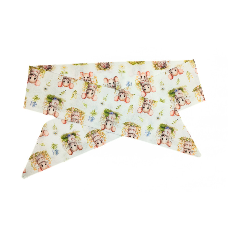 Woodland Mouse Self Tie Headband