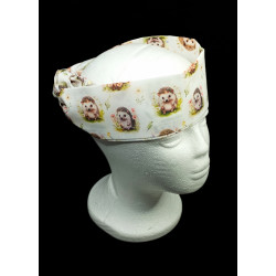 Woodland Hedgehogs Self Tie Headband