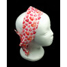 Watercolour Pink Hearts Self Tie Headband