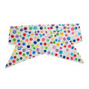 Rainbow Watercolour Spots Self Tie Headband