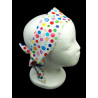 Rainbow Watercolour Spots Self Tie Headband
