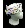 Rainbow Watercolour Spots Self Tie Headband