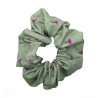 Sage Green Bee Thistle Scrunchie