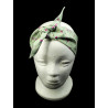 Sage Green Bee Thistle Self Tie Headband