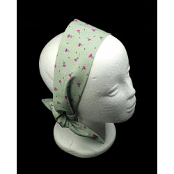 Sage Green Bee Thistle Self Tie Headband