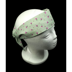 Sage Green Bee Thistle Self Tie Headband