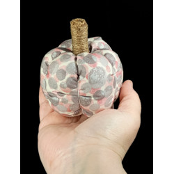 Pink & Silver Metallic Scented Fabric Pumpkin