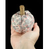 Pink & Silver Metallic Scented Fabric Pumpkin