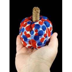 Red, White & Blue Scented Fabric Pumpkin