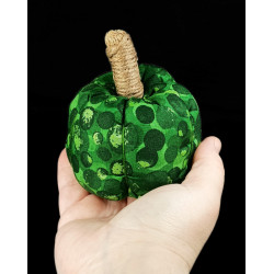 Green Metallic Scented Fabric Pumpkin