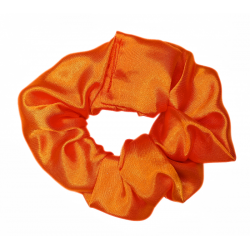 Orange Satin Scrunchie