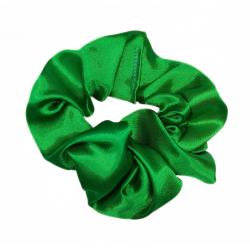 Emerald Green Satin Scrunchie