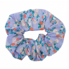 Purple & Pink Floral Scrunchie