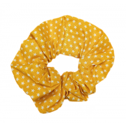 Yellow Mini Stars Scrunchie