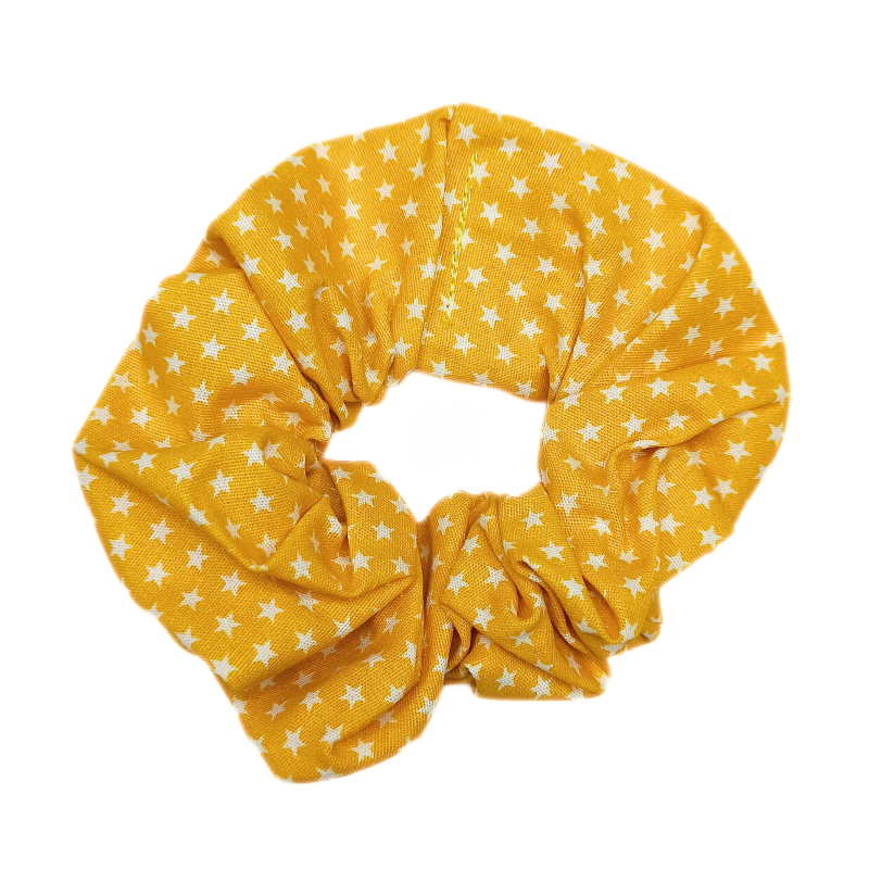 Yellow Mini Stars Scrunchie