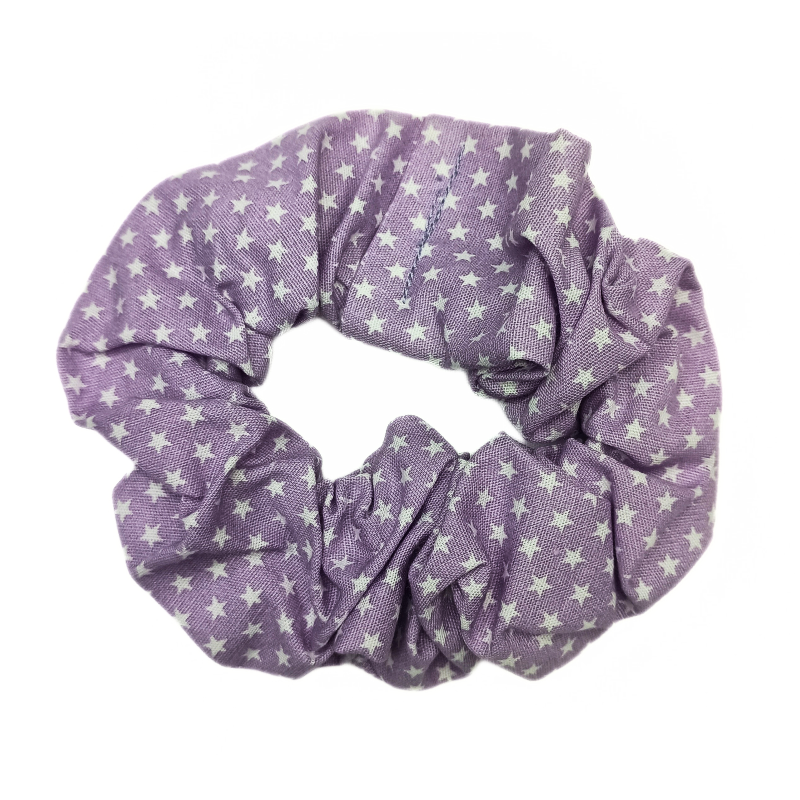 Lilac Mini Stars Scrunchie