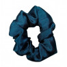 Teal Satin Mini Scrunchie
