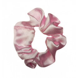 Pink Satin Mini Scrunchie