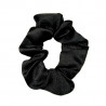 Black Satin Mini Scrunchie