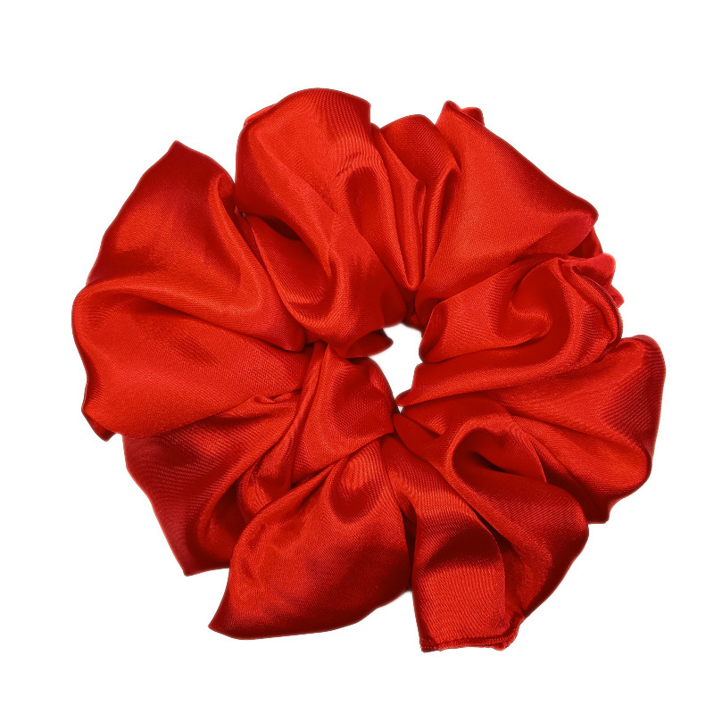 Red Satin Mega Scrunchie