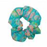 Aqua Paisley Scrunchie