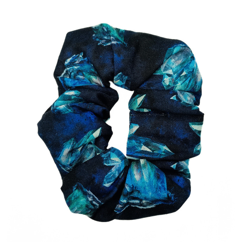 Midnight Crystal Scrunchie