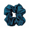 Teal Satin Scrunchie