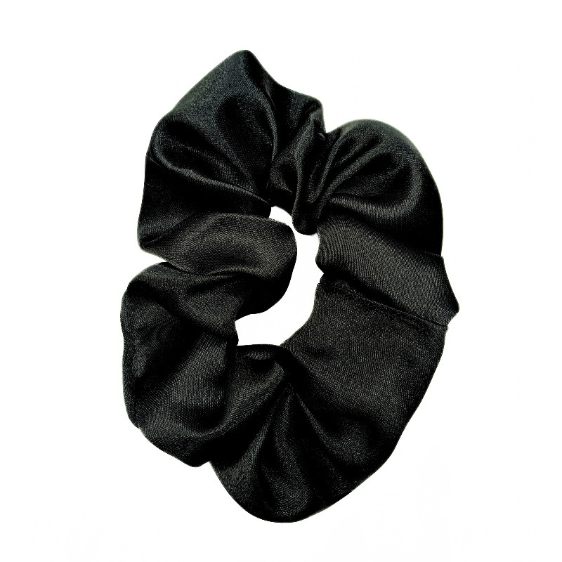 Black Satin Scrunchie