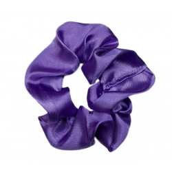 Purple Satin Scrunchie