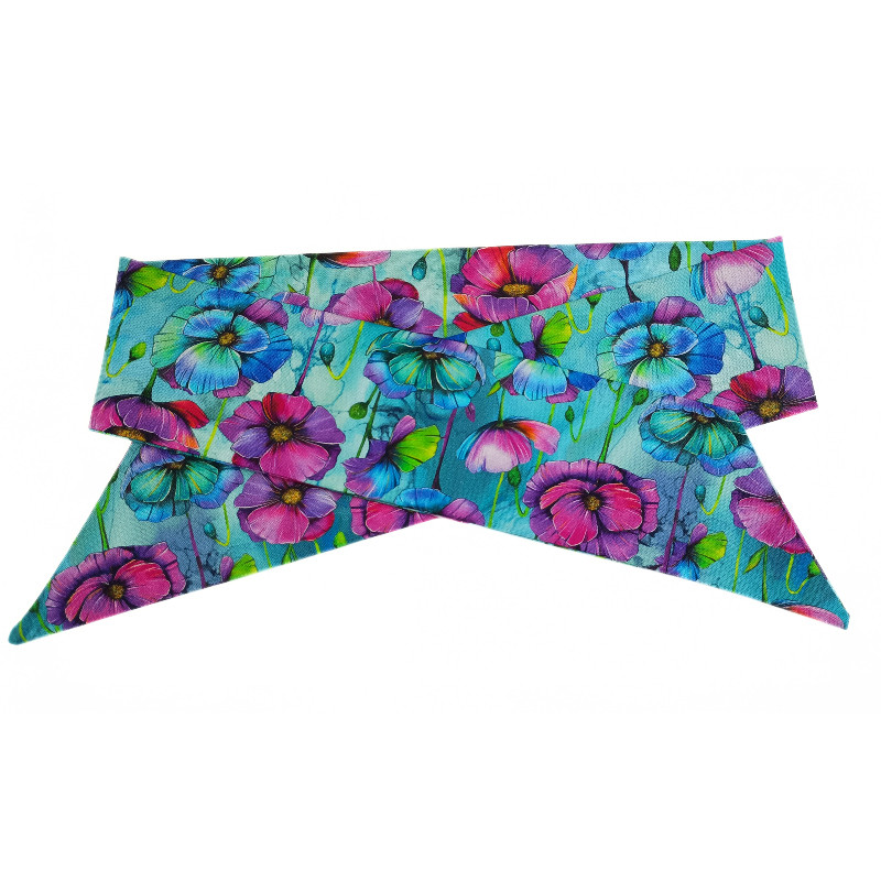 Watercolour Flowers Self Tie Headband