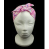 Pink Swirl Self Tie Headband