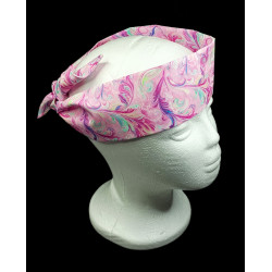 Pink Swirl Self Tie Headband