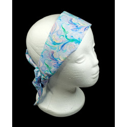 Lilac Swirl Self Tie Headband