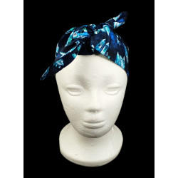 Midnight Crystal Self Tie Headband