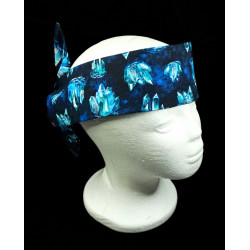 Midnight Crystal Self Tie Headband