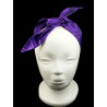 Purple Swirl Self Tie Headband