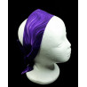 Purple Swirl Self Tie Headband